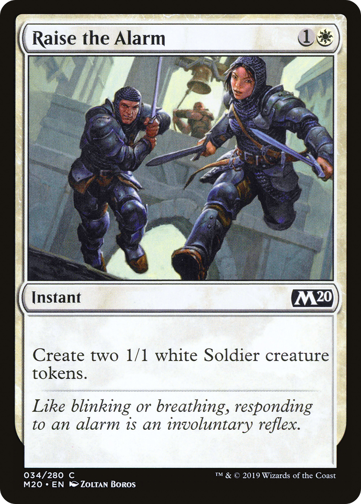 Image of Raise the Alarm (M20-034) - Core Set 2020