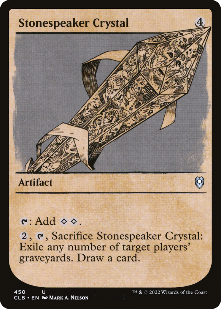 Image of Stonespeaker Crystal (Showcase) (CLB-450) - Commander Legends: Battle for Baldur's Gate: (Showcase)