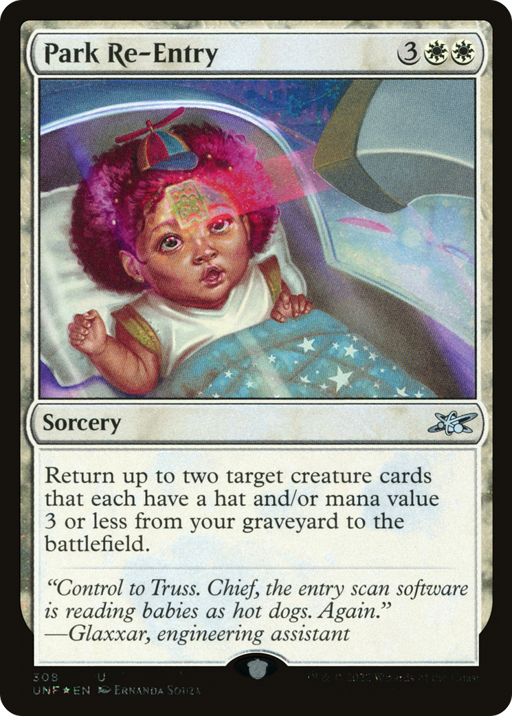 Image of Park Re-Entry (Galaxy Foil) (UNF-308) - Unfinity Foil