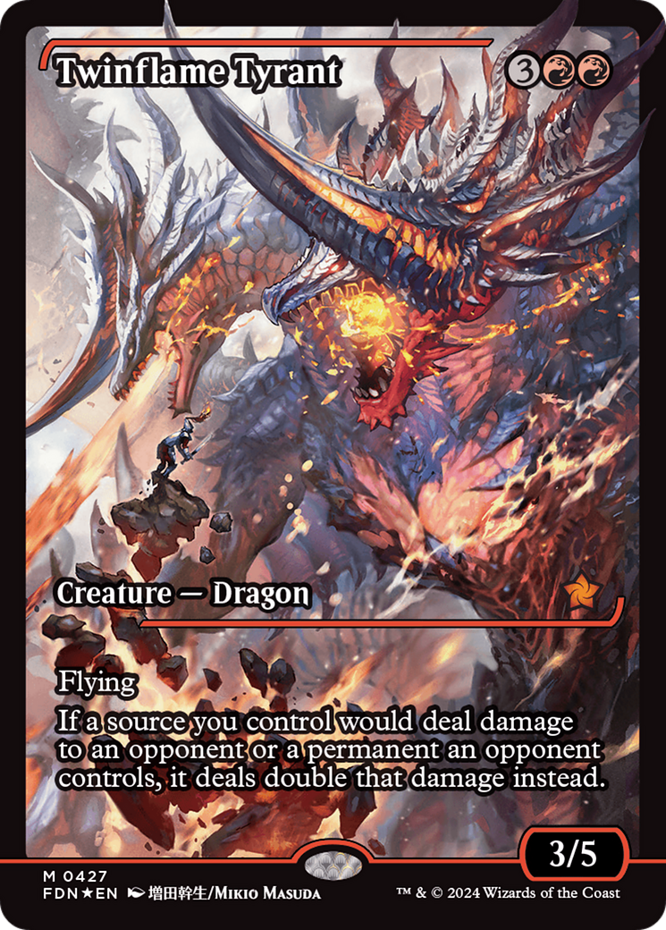 Image of Twinflame Tyrant (Showcase) (FDN-427) - Foundations: (Showcase) Foil