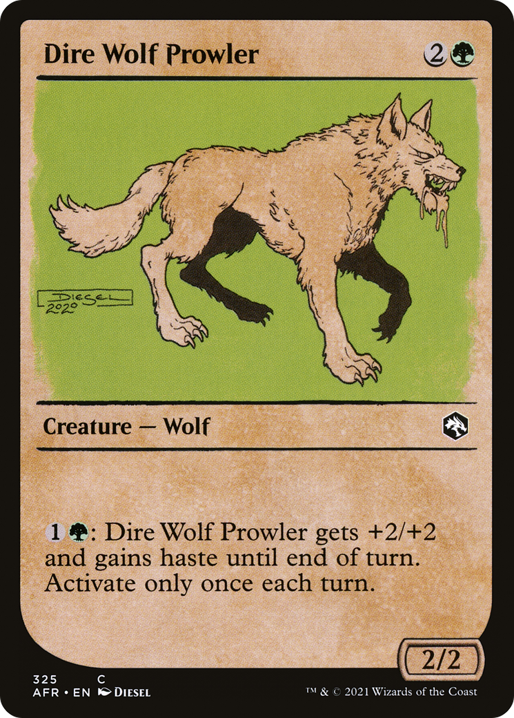 Image of Dire Wolf Prowler (Showcase) (AFR-325) - Adventures in the Forgotten Realms: (Showcase)