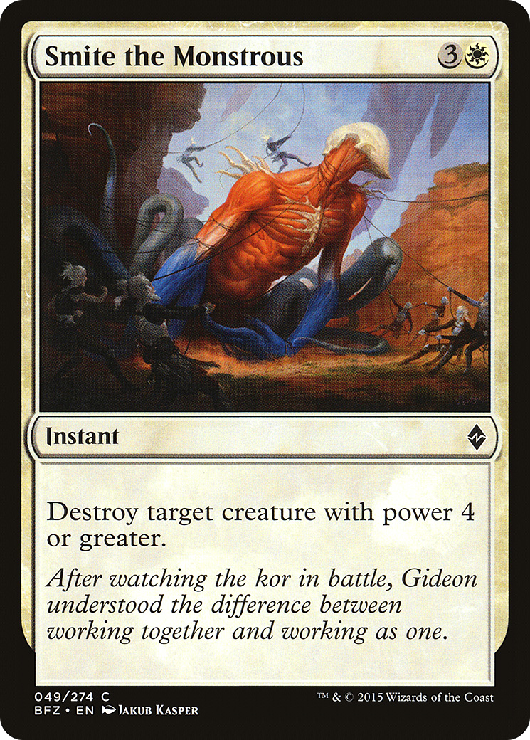 Image of Smite the Monstrous (BFZ-049) - Battle for Zendikar