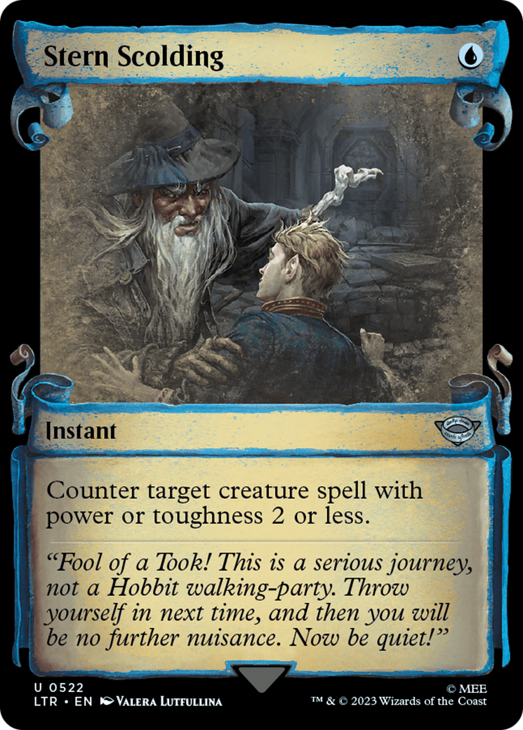 Image of Stern Scolding (Showcase Scrolls) (LTR-522) - The Lord of the Rings: Tales of Middle-earth: (Showcase)