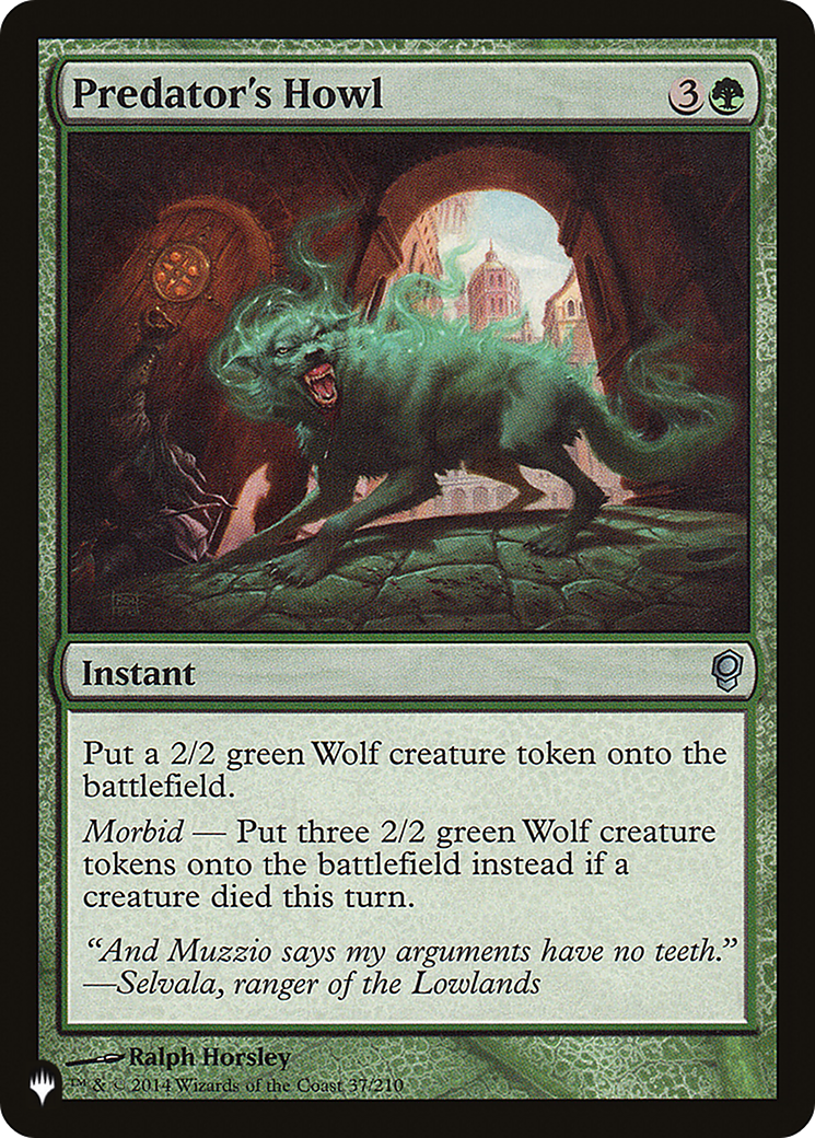 Image of Predator's Howl (LIST-CNS-37) - The List