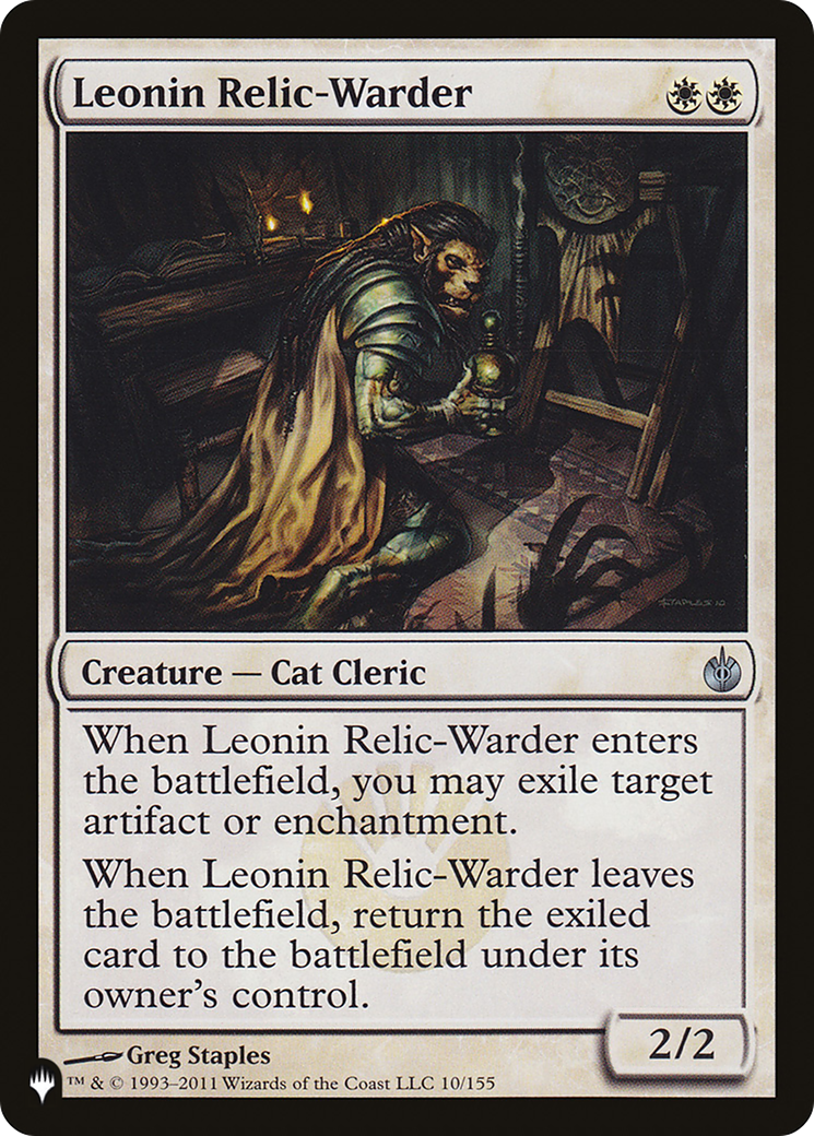 Image of Leonin Relic-Warder (MBS) (LIST-MBS-10) - The List