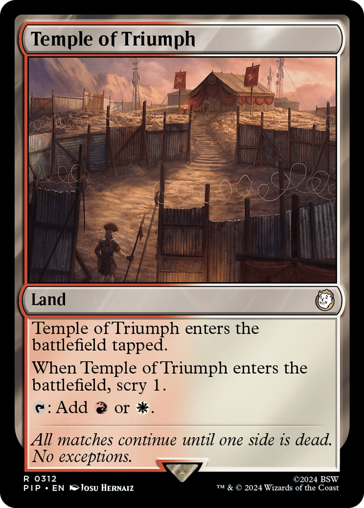 Image of Temple of Triumph (PIP-312) - Fallout Foil