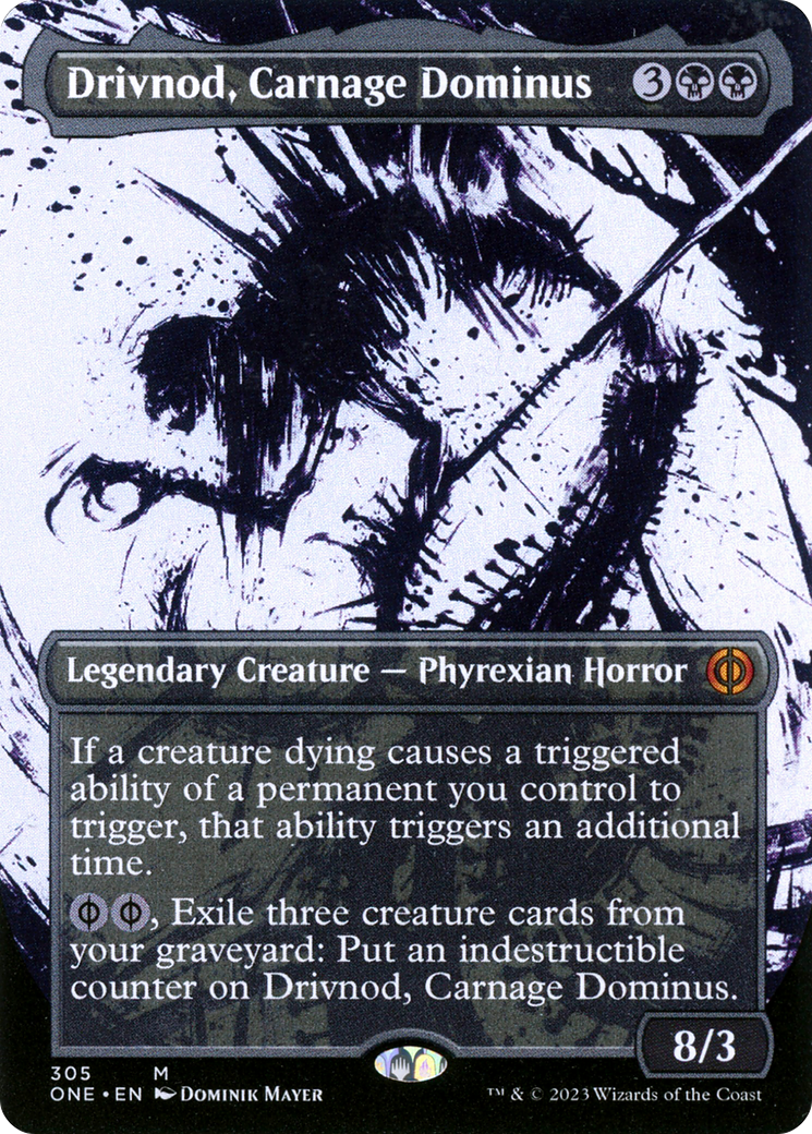 Image of Drivnod, Carnage Dominus (Showcase) (ONE-305) - Phyrexia: All Will Be One: (Showcase) (Borderless)