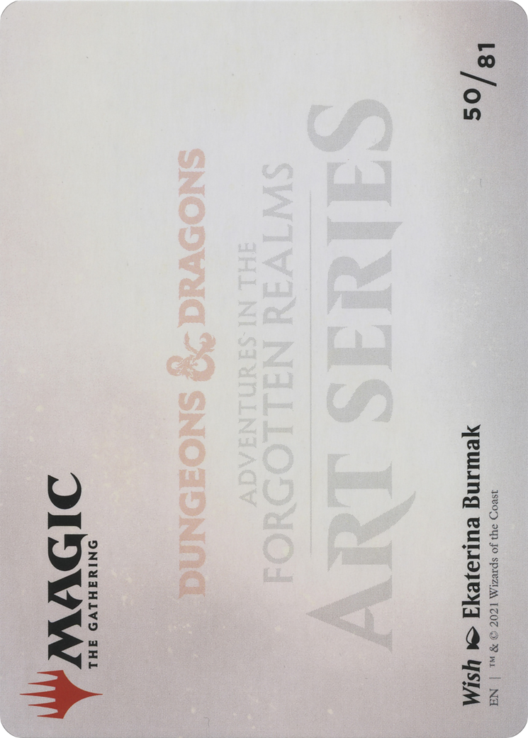 Image of Wish // Wish (AAFR-050) - Adventures in the Forgotten Realms Art Series (Borderless)