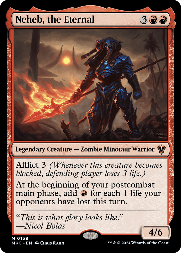 Image of Neheb, the Eternal (MKC-158) - Murders at Karlov Manor Commander