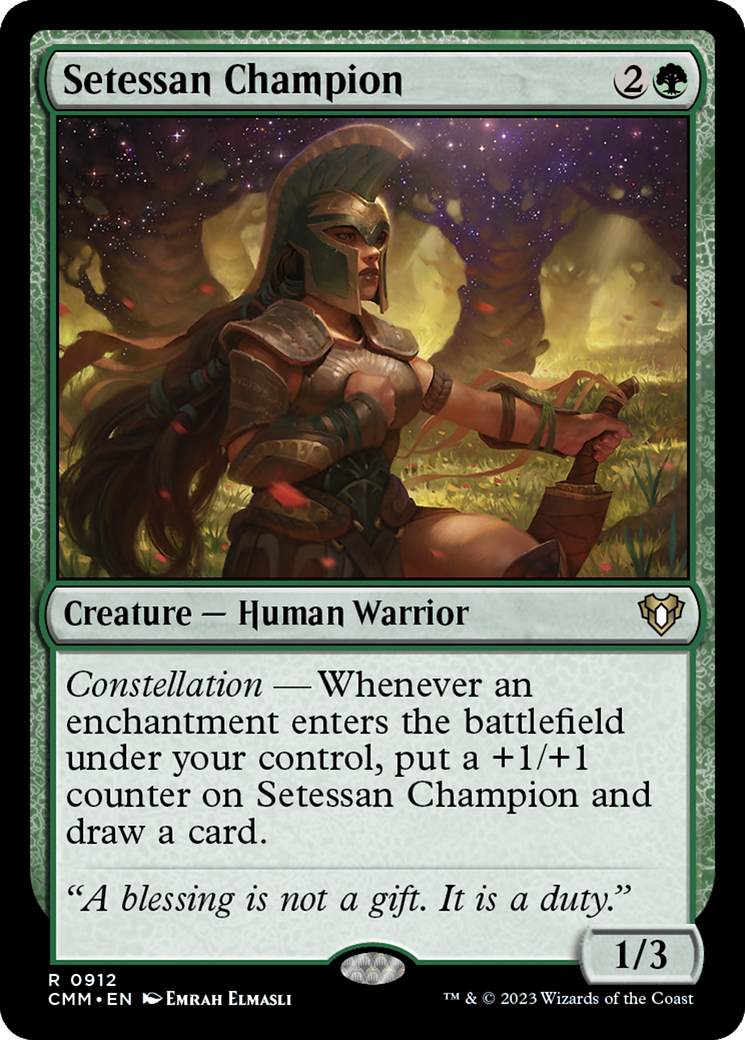 Image of Setessan Champion (CMM-912) - Commander Masters