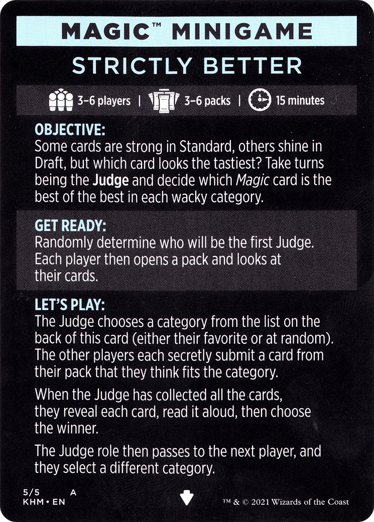 Image of Strictly Better // Strictly Better (cont'd) (MKHM-005) - Kaldheim Minigames