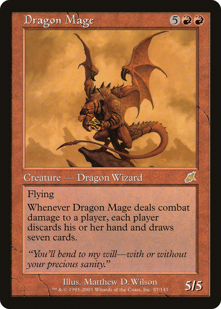Image of Dragon Mage (SCG-087) - Scourge Foil