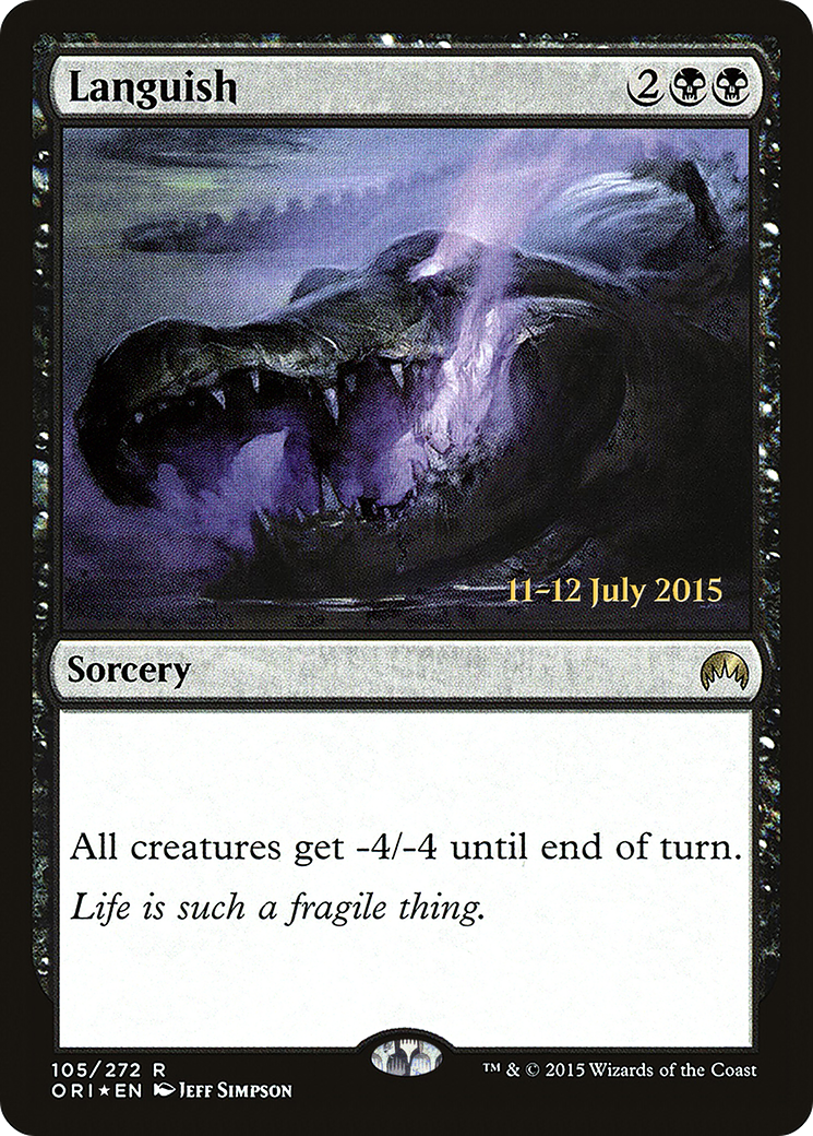 Image of Languish (PRE-105) - Magic Origins Promos Foil