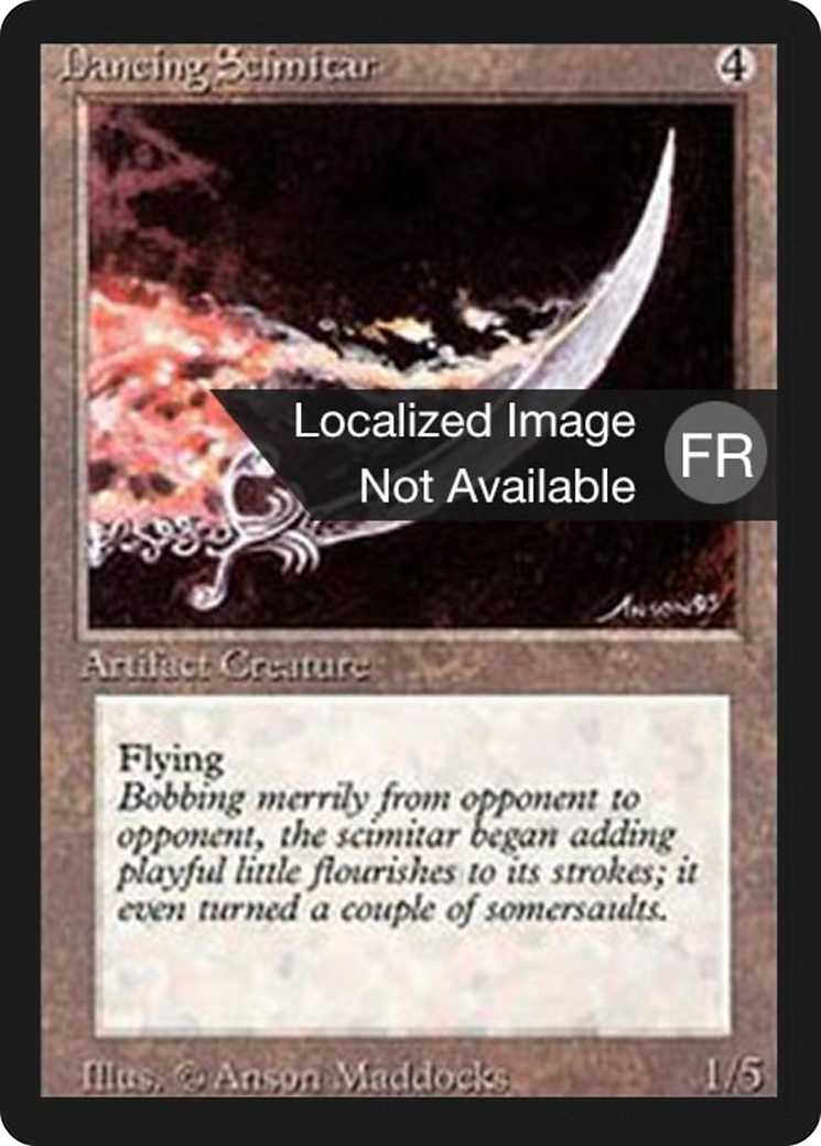 Image of Dancing Scimitar (FBB-) - Foreign Black Border