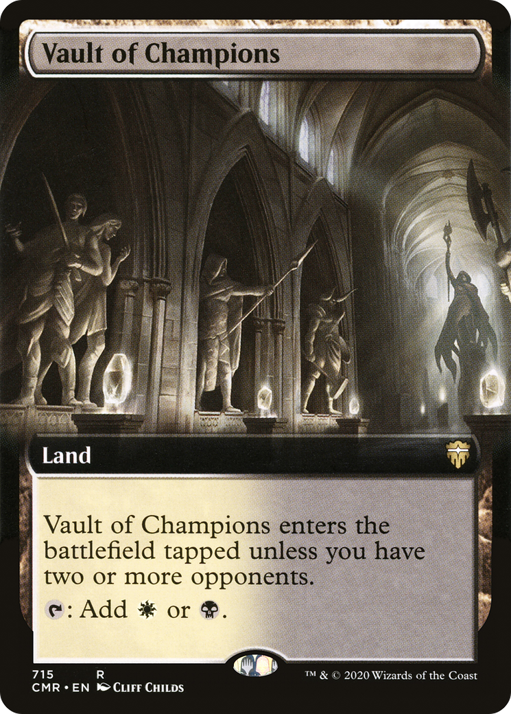 Image of Vault of Champions (Extended Art) (CMR-715) - Commander Legends: (Extended Art) Foil