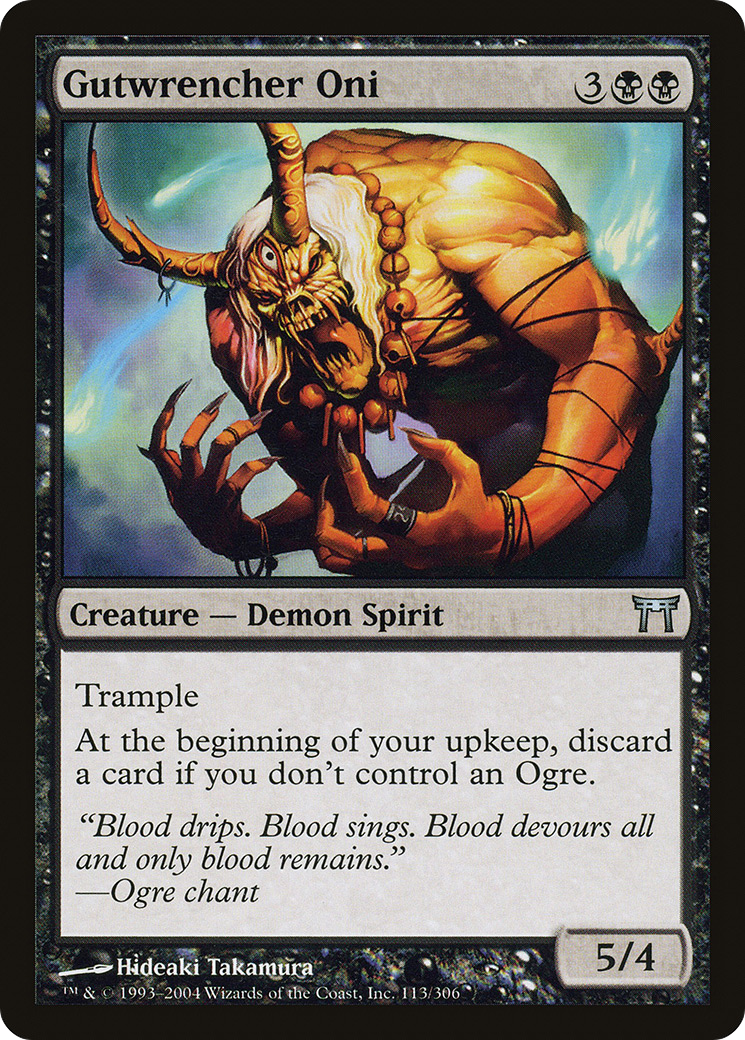 Image of Gutwrencher Oni (CHK-113) - Champions of Kamigawa