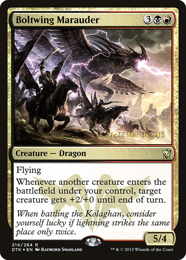 Image of Boltwing Marauder (PRE-214) - Dragons of Tarkir Promos Foil