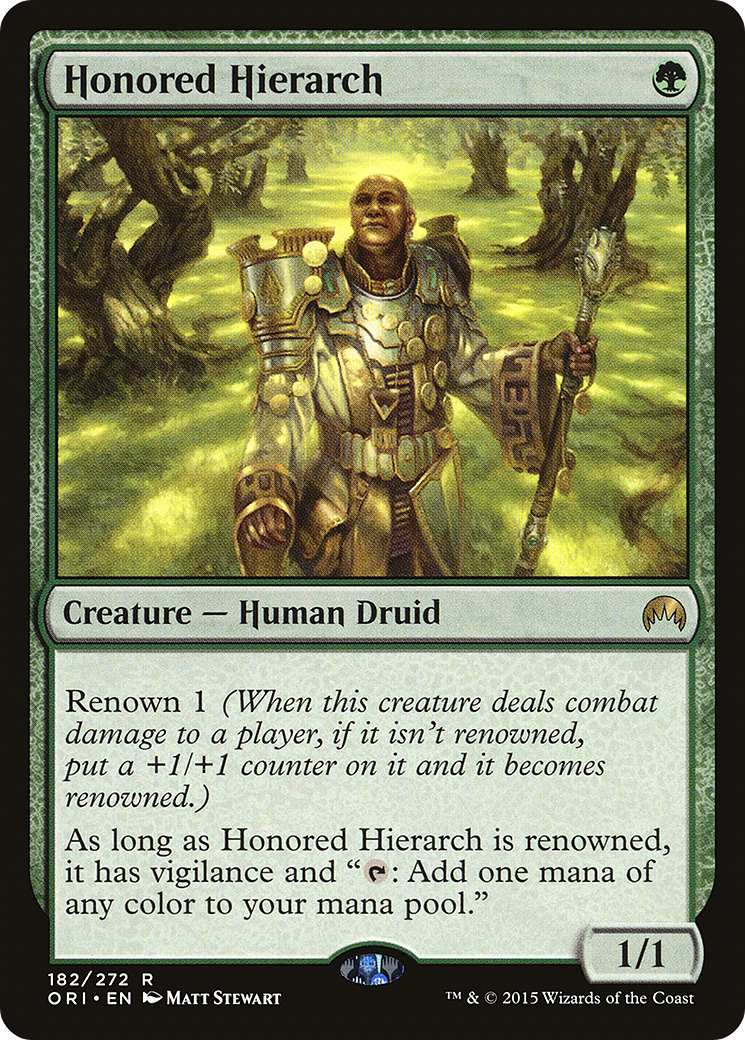 Image of Honored Hierarch (ORI-182) - Magic Origins Foil