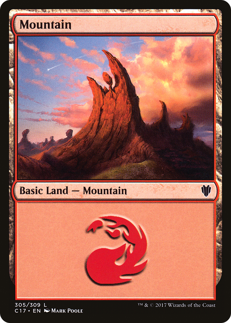 Image of Mountain (305) (C17-305) - Commander 2017