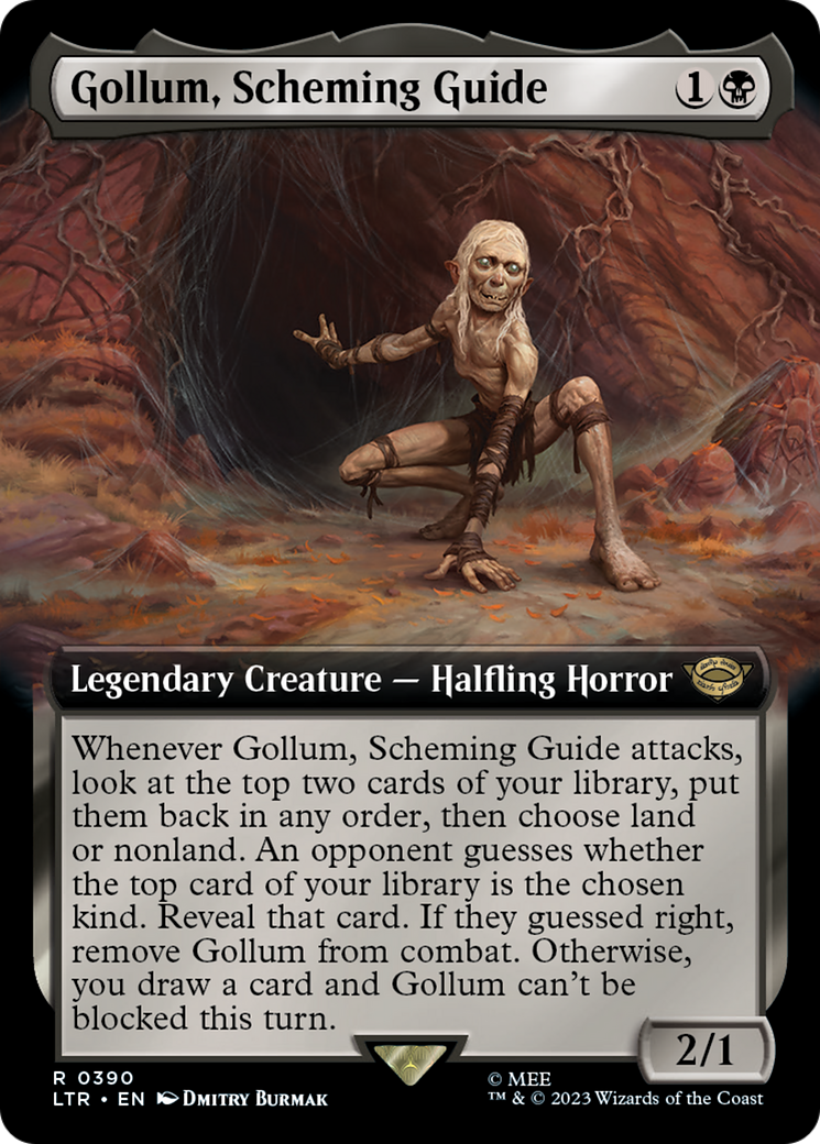 Image of Gollum, Scheming Guide (Extended Art) (LTR-390) - The Lord of the Rings: Tales of Middle-earth: (Extended Art)