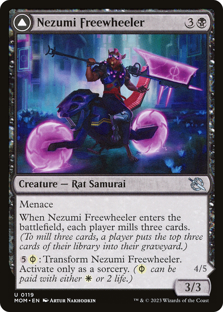 Image of Nezumi Freewheeler (MOM-119) - March of the Machine Foil