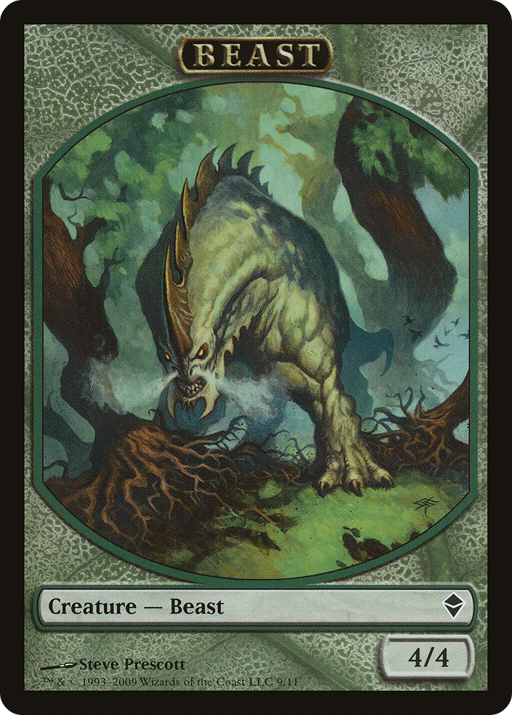 Image of Beast Token (ZEN-009) - Zendikar Tokens