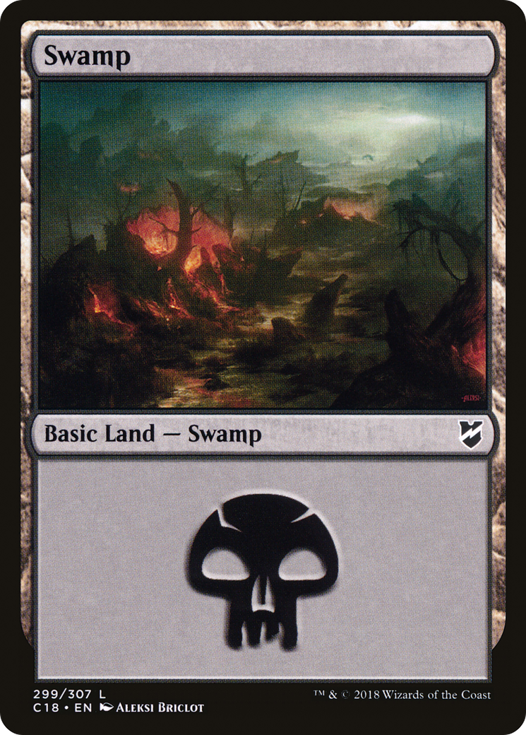 Image of Swamp (C18-299) - Commander 2018