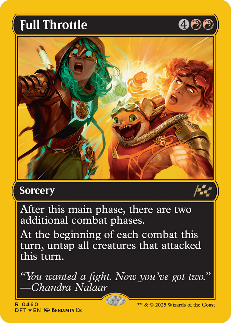 Image of Full Throttle (First-Place Foil) (DFT-460) - Aetherdrift Foil