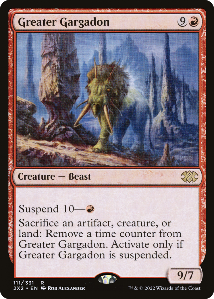 Image of Greater Gargadon (2X2-111) - Double Masters 2022