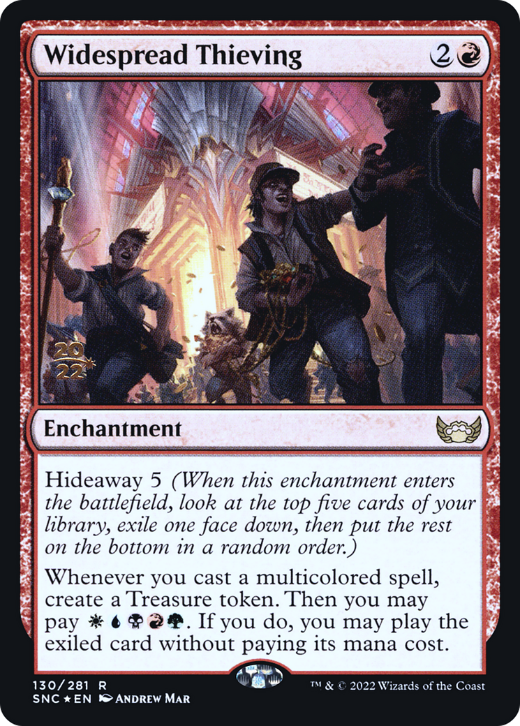 Image of Widespread Thieving (PRE-130) - Streets of New Capenna Promos Foil