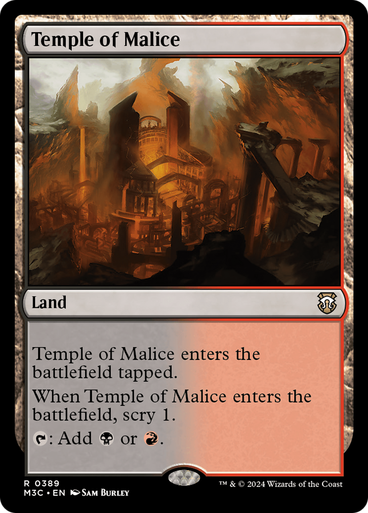Image of Temple of Malice (M3C-389) - Modern Horizons 3 Commander