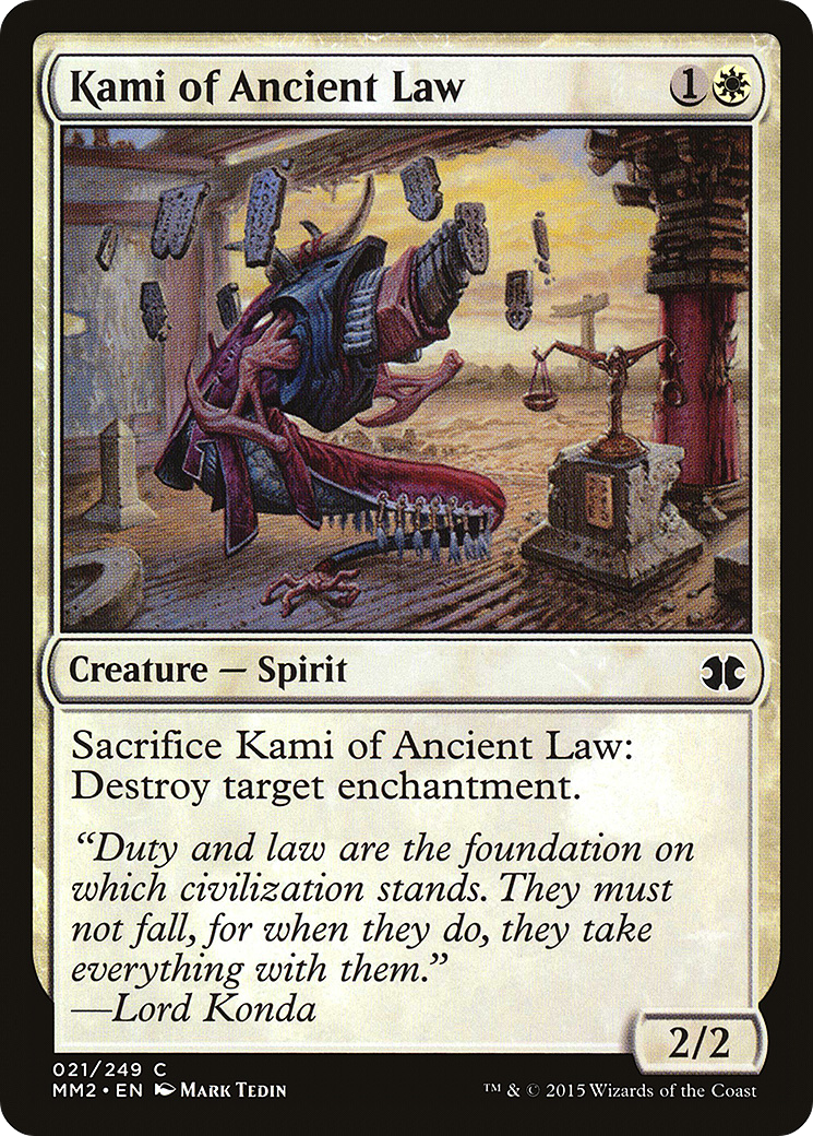 Image of Kami of Ancient Law (MM2-021) - Modern Masters 2015