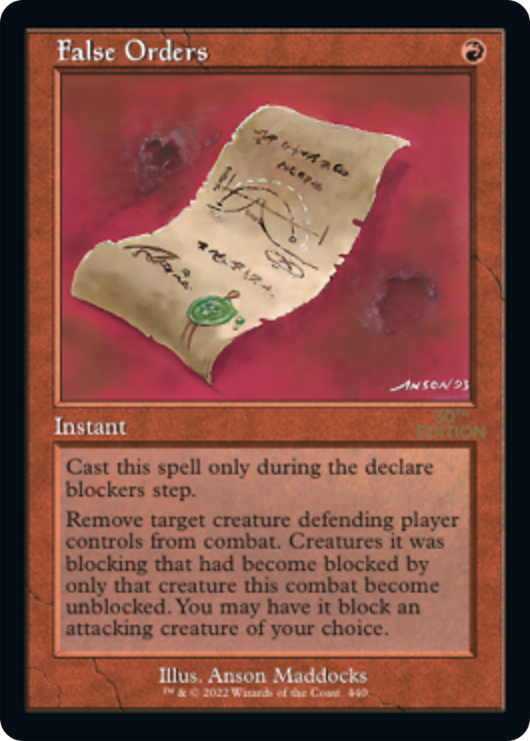 Image of False Orders (Retro Frame) (30A-440) - 30th Anniversary Edition