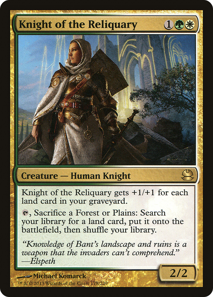 Image of Knight of the Reliquary (MMA-178) - Modern Masters