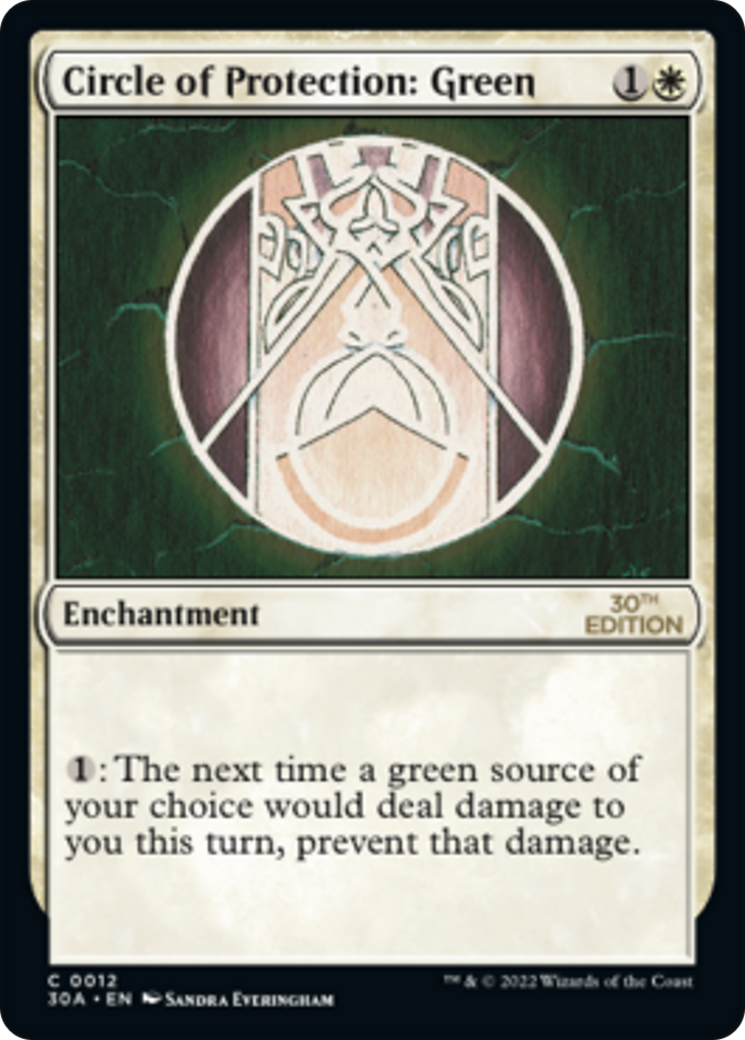 Image of Circle of Protection: Green (30A-012) - 30th Anniversary Edition