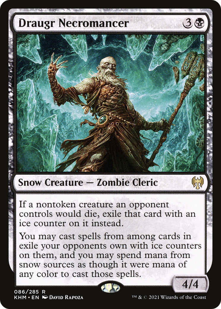 Image of Draugr Necromancer (KHM-086) - Kaldheim: (snow) Foil
