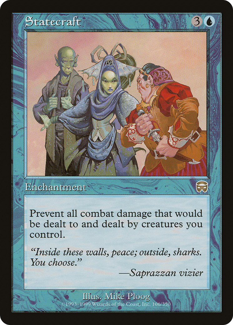 Image of Statecraft (MMQ-106) - Mercadian Masques Foil