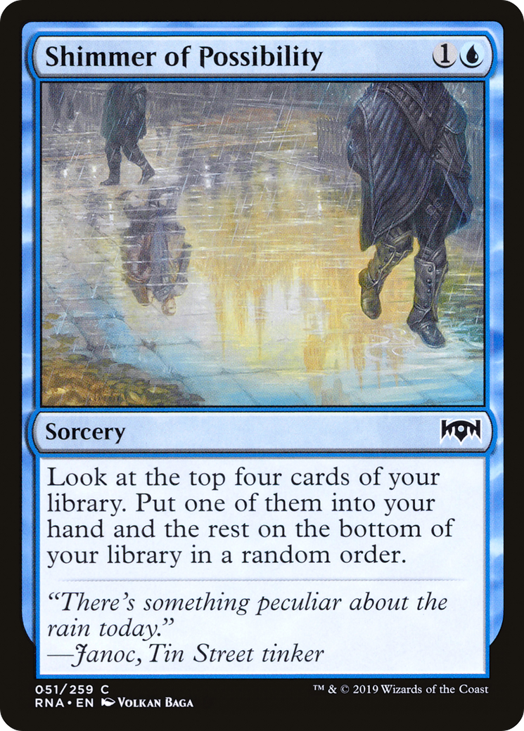 Image of Shimmer of Possibility (RNA-051) - Ravnica Allegiance