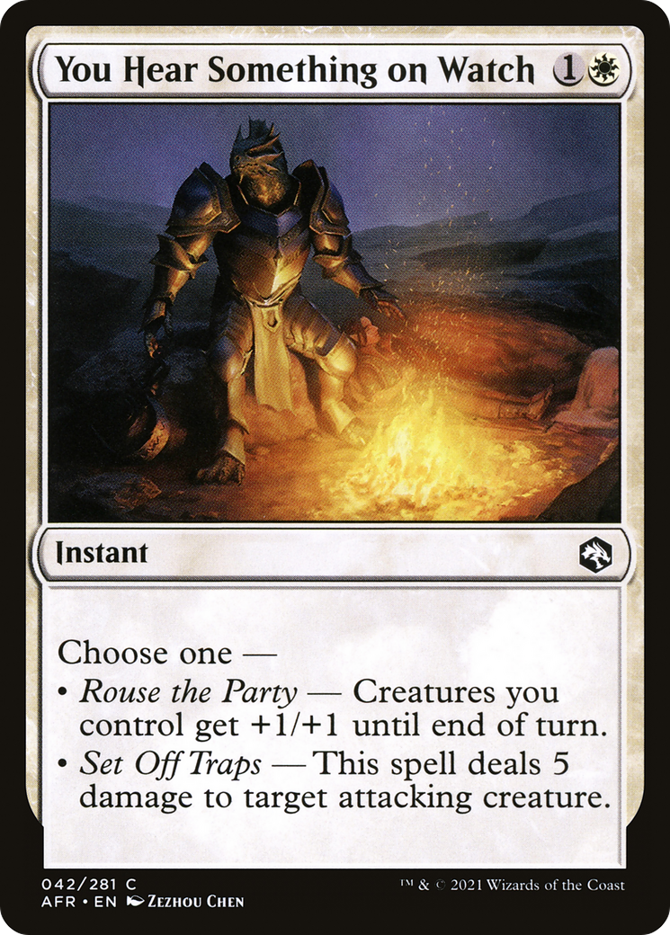 Image of You Hear Something on Watch (AFR-042) - Adventures in the Forgotten Realms Foil