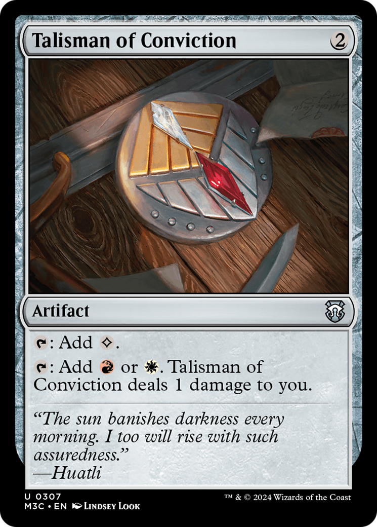 Image of Talisman of Conviction (M3C-307) - Modern Horizons 3 Commander