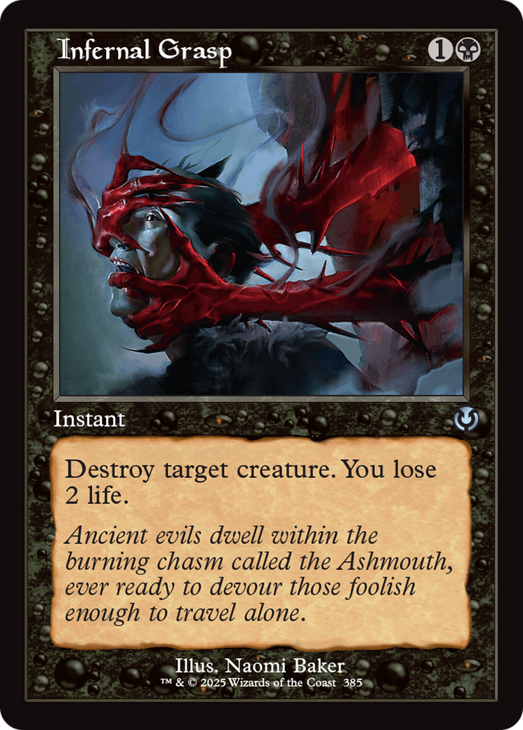 Image of Infernal Grasp (Retro Frame) (INR-385) - Innistrad Remastered Foil