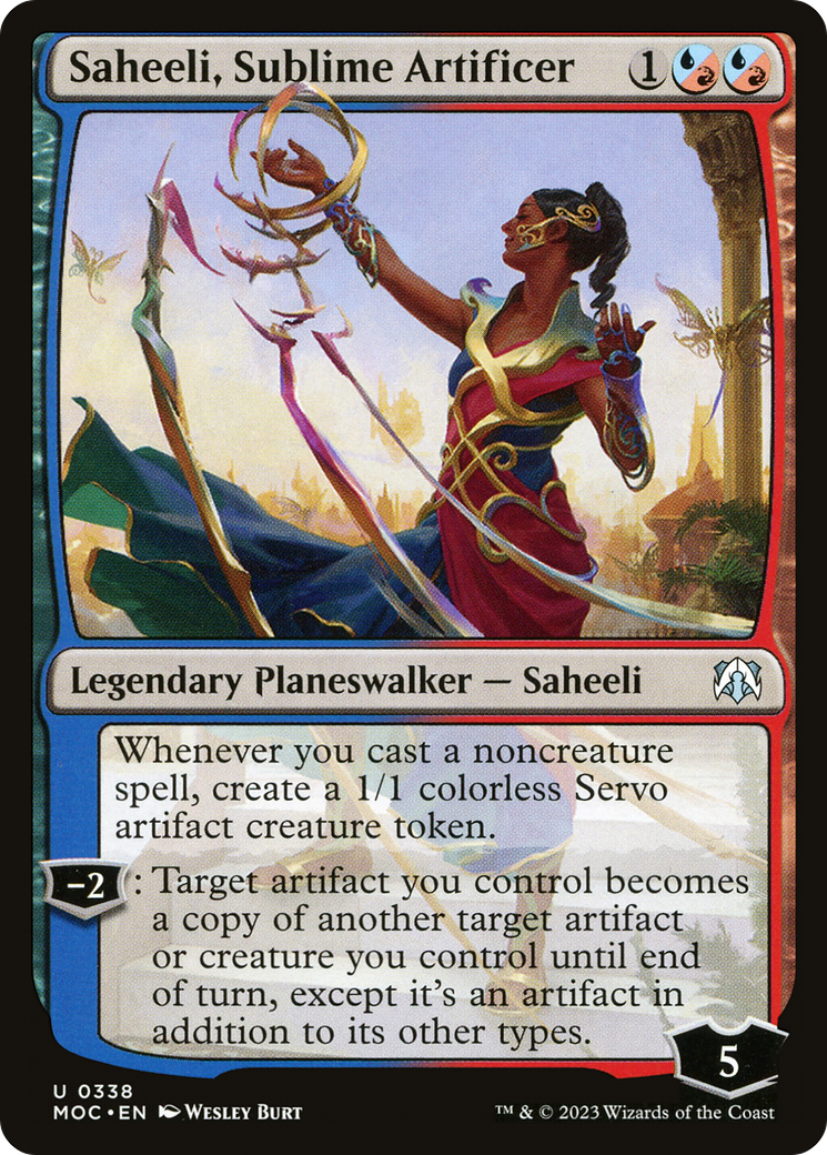 Image of Saheeli, Sublime Artificer (MOC-338) - March of the Machine Commander