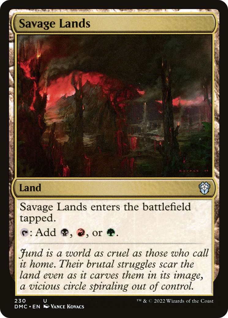 Image of Savage Lands (DMC-230) - Dominaria United Commander