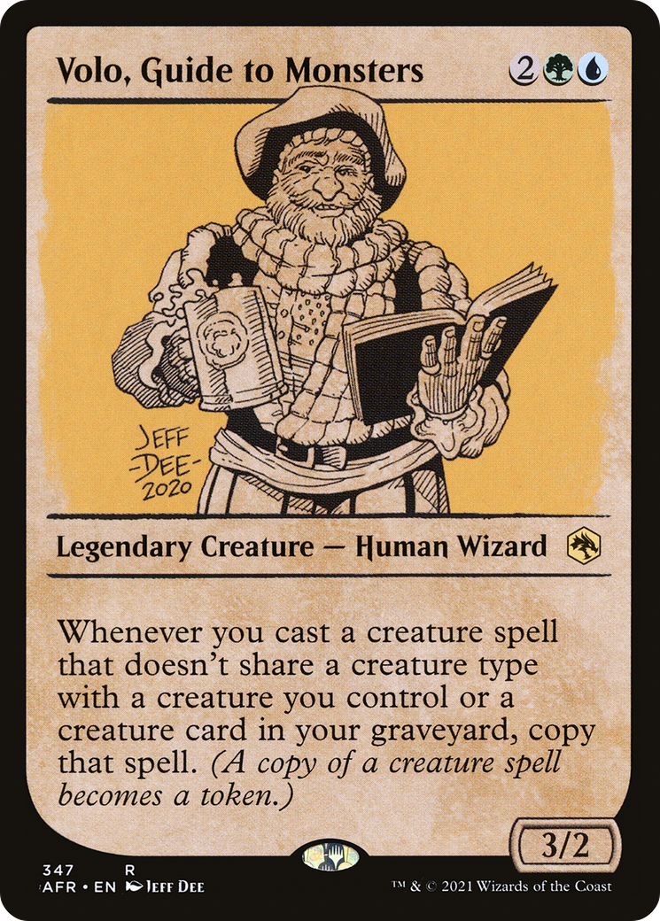 Image of Volo, Guide to Monsters (Showcase) (AFR-347) - Adventures in the Forgotten Realms: (Showcase) Foil
