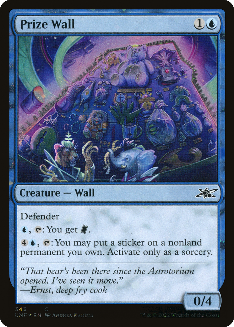 Image of Prize Wall (Galaxy Foil) (UNF-343) - Unfinity Foil