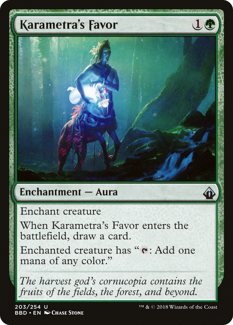 Image of Karametra's Favor (BBD-203) - Battlebond Foil