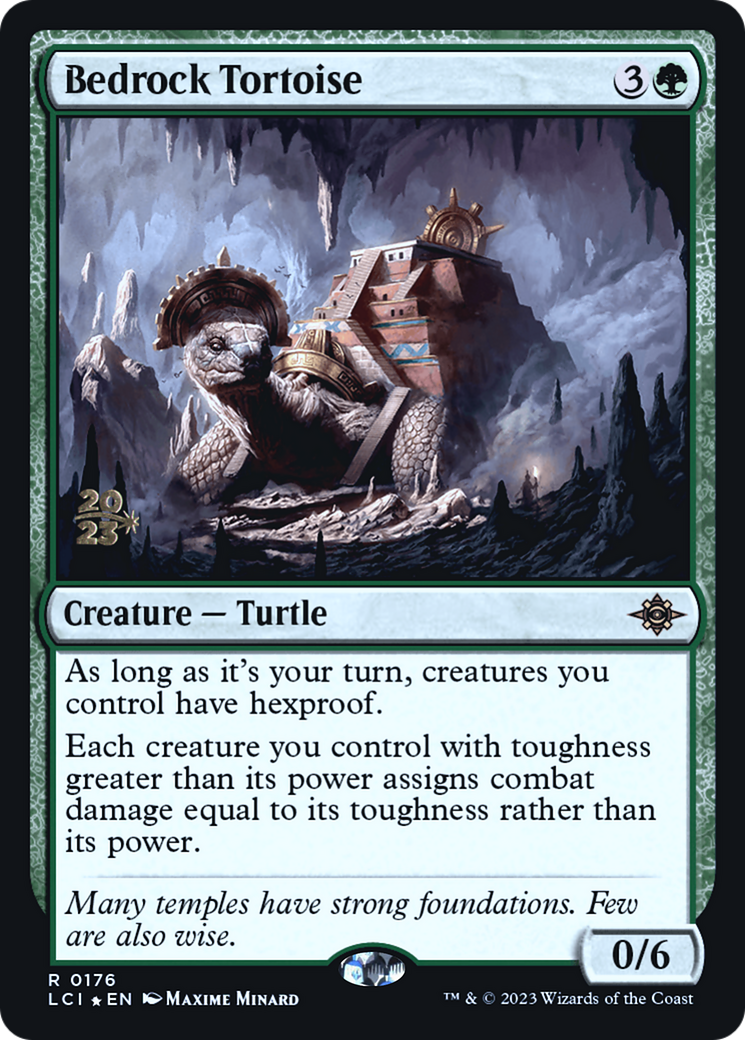 Image of Bedrock Tortoise (PRE-176) - The Lost Caverns of Ixalan Promos Foil