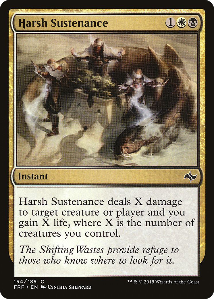 Image of Harsh Sustenance (FRF-154) - Fate Reforged Foil