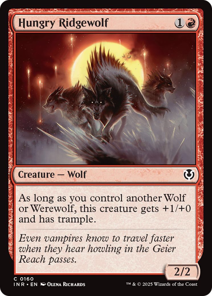 Image of Hungry Ridgewolf (INR-160) - Innistrad Remastered