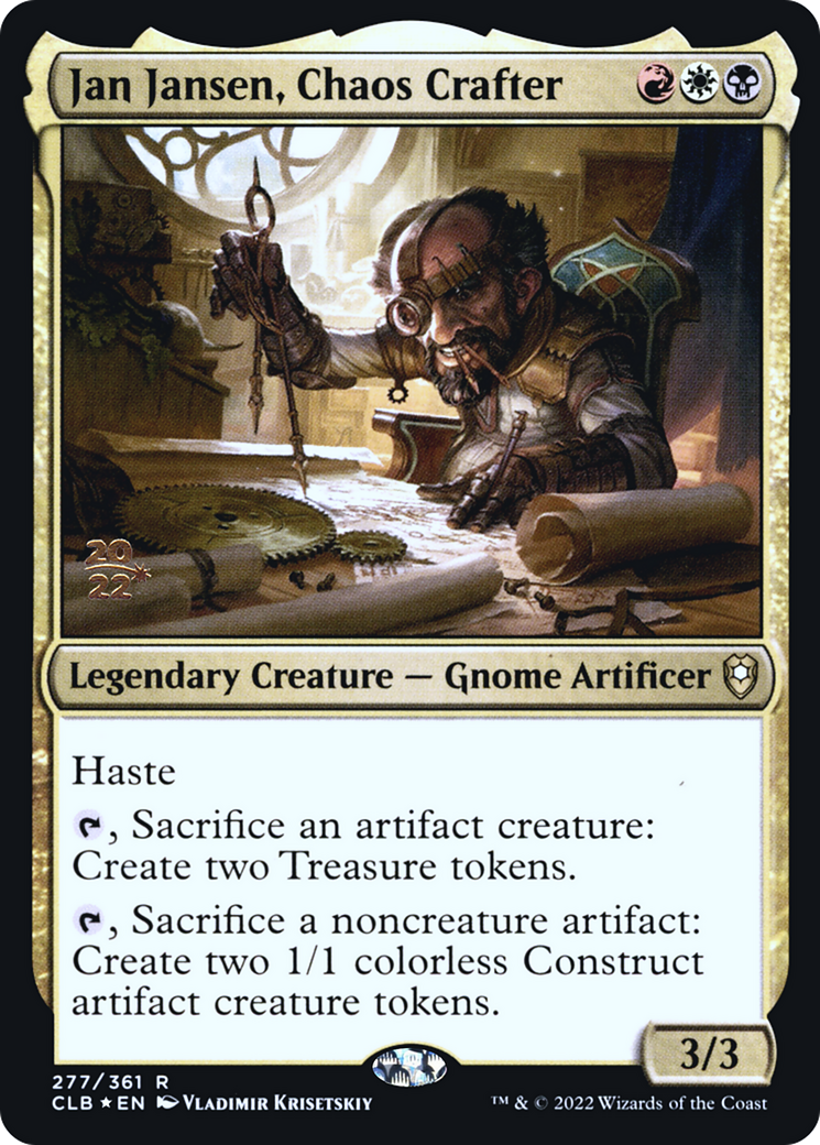 Image of Jan Jansen, Chaos Crafter (PRE-277) - Battle for Baldur's Gate Promos Foil